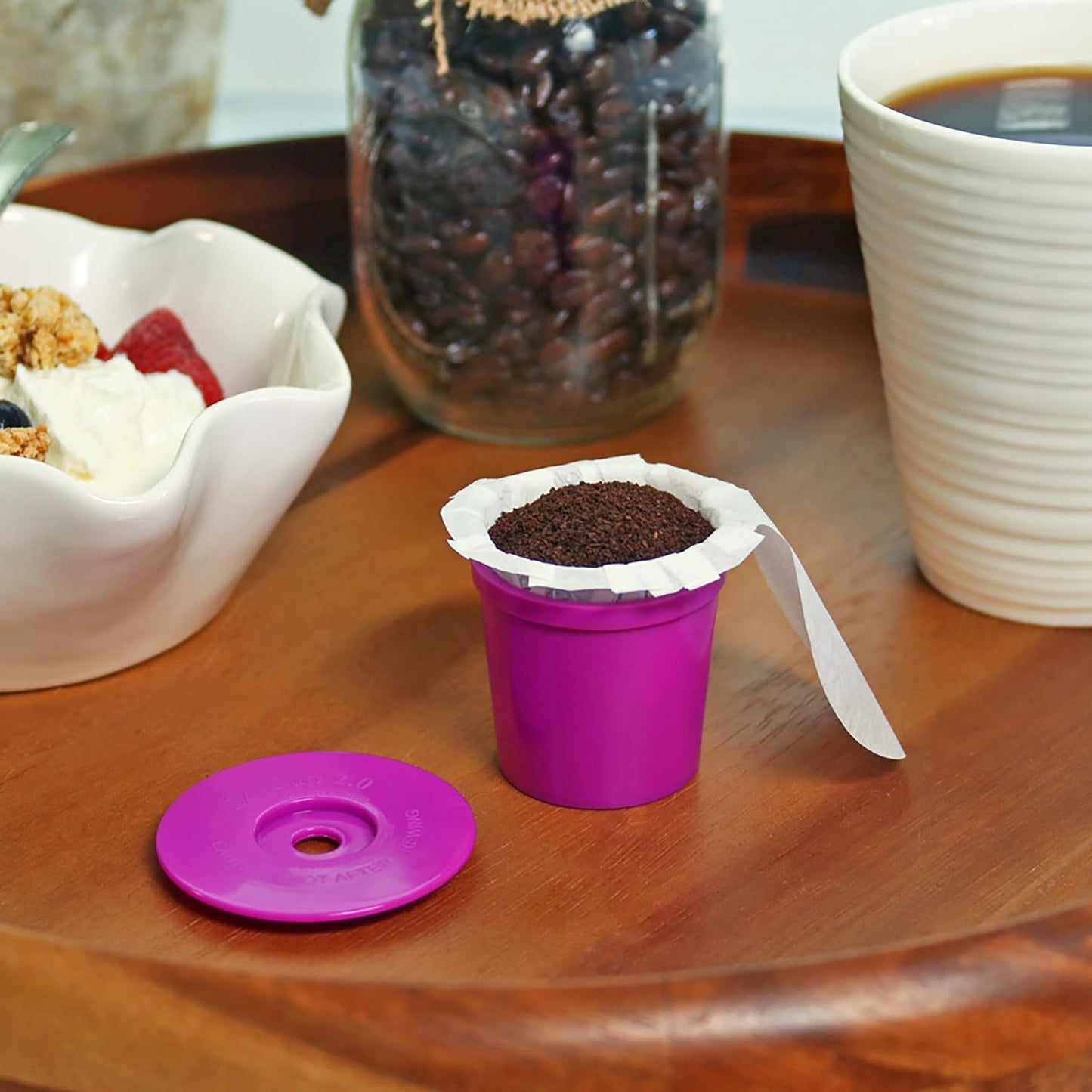 Ez-Cup 2.0 Starter Pack | Reusable K Cup Coffee Pod Capsule with 25 Disposable Paper Filters (Starter Pack)
