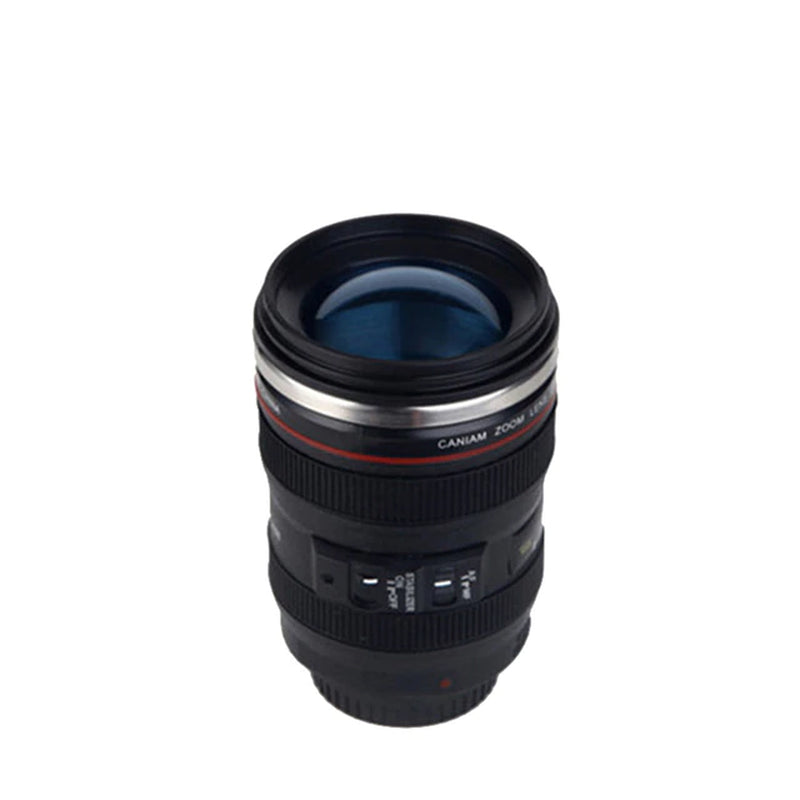 Stainless Steel Camera Ef24-105Mm Coffee Lens Mug White Black Coffee Mugs Creative Gift Coffee Cups Canecas Tazas Vaso Caf