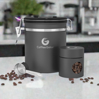 Bean Bunker: Airtight Coffee Storage (16oz, Gray)