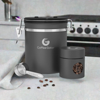 Bean Bunker: Airtight Coffee Storage (16oz, Gray)