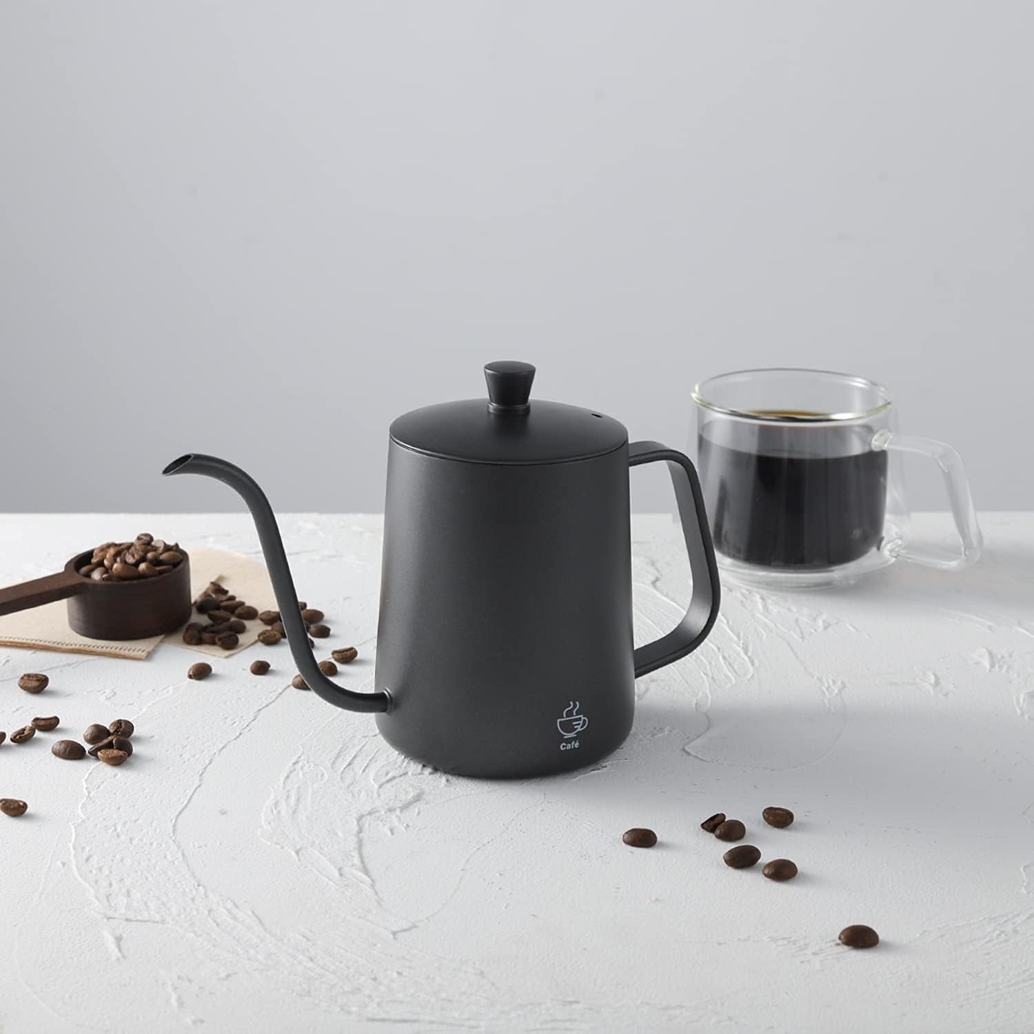 Pour over Coffee Kettle Mini 20 OZ Gooseneck Kettle Spout Coffee Pots Drip Coffee Maker Kettle Long Narrow Stainless Steel Pour over Kettle