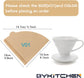 Small Coffee Filters, Size 01, Set of 200, Disposable Cone Coffee Filters Paper, Natural Paper Filters for Pour over Coffee Dripper and Coffee Maker (1-2 Cup)