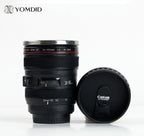 Stainless Steel Camera Ef24-105Mm Coffee Lens Mug White Black Coffee Mugs Creative Gift Coffee Cups Canecas Tazas Vaso Caf