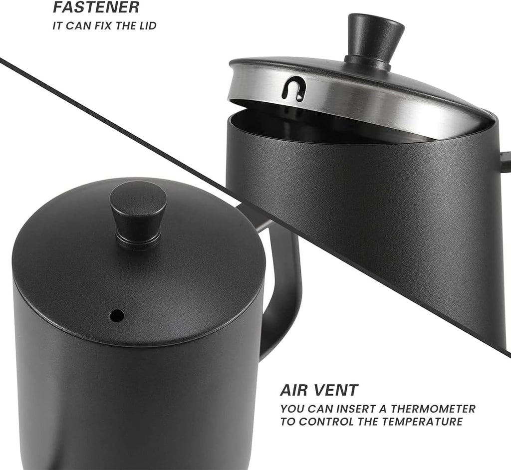 Pour over Coffee Kettle Mini 20 OZ Gooseneck Kettle Spout Coffee Pots Drip Coffee Maker Kettle Long Narrow Stainless Steel Pour over Kettle