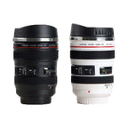 Stainless Steel Camera Ef24-105Mm Coffee Lens Mug White Black Coffee Mugs Creative Gift Coffee Cups Canecas Tazas Vaso Caf