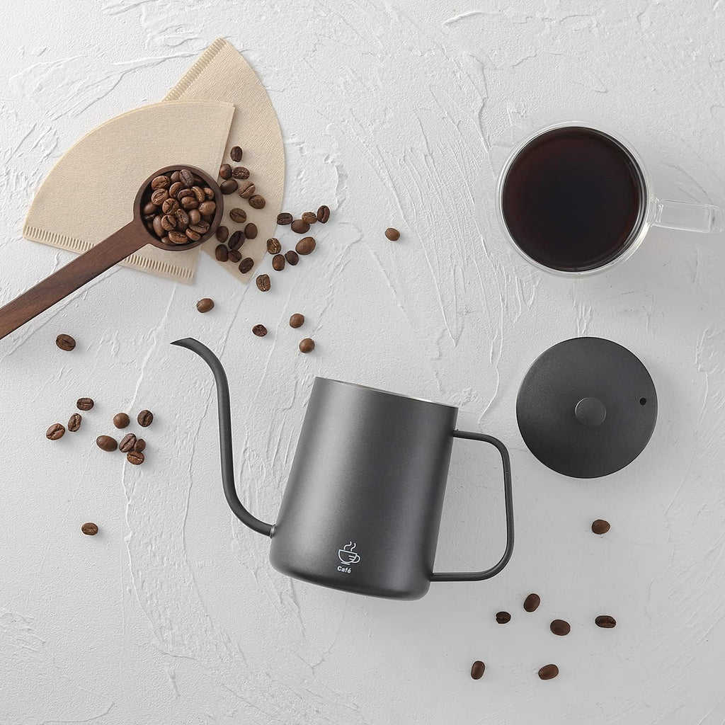 Pour over Coffee Kettle Mini 20 OZ Gooseneck Kettle Spout Coffee Pots Drip Coffee Maker Kettle Long Narrow Stainless Steel Pour over Kettle